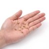 4073 Karabińczyk 10x złoty stal chirurgiczna 11x7x3,5mm do łańcuszka lub bransoletki 